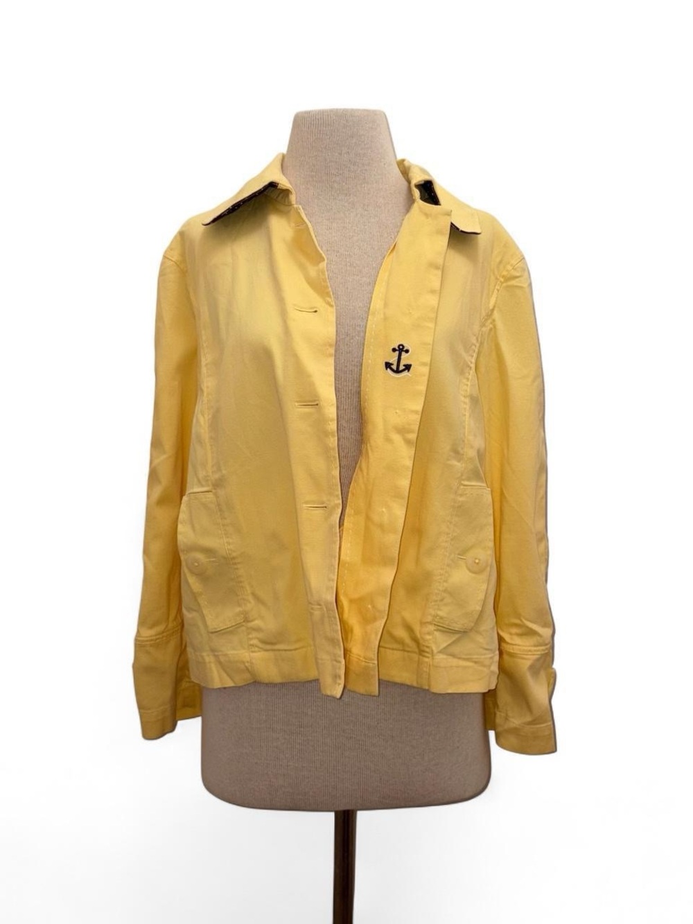 L.L. Bean Yellow Chore Utility Jacket Size XL P Coastal Preppy Cottage Core Beac